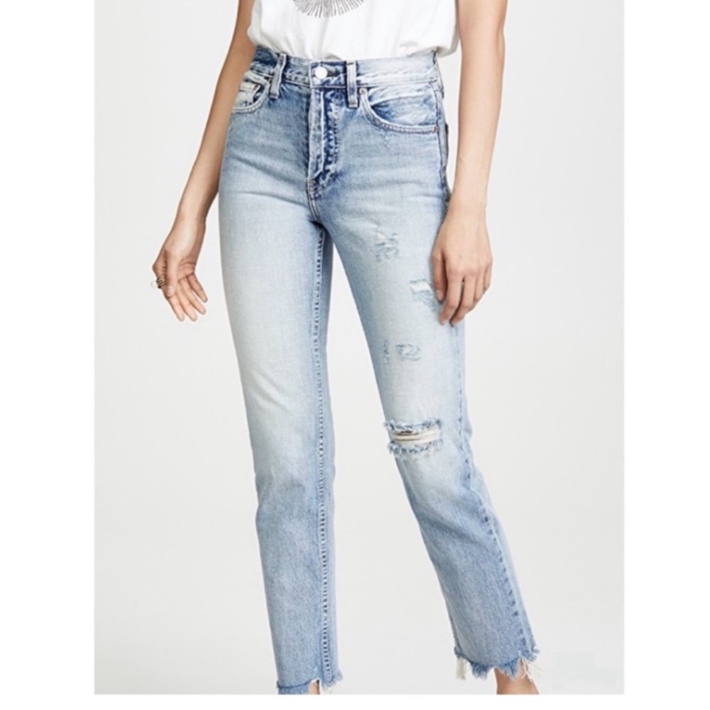 Trave Constance Busy Child Straight High Rise Jeans 28 - Picture 1 of 8
